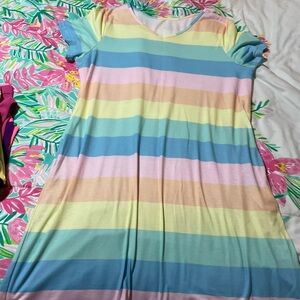 ANDREE BY UNIT Multicolor Striped Dress